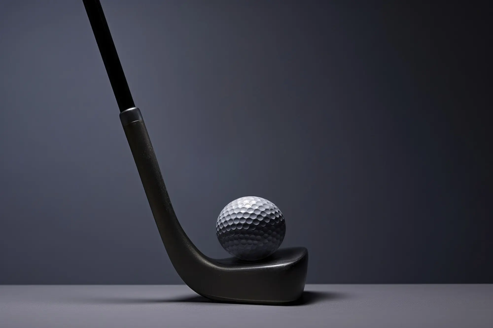 Palo de golf en estudio