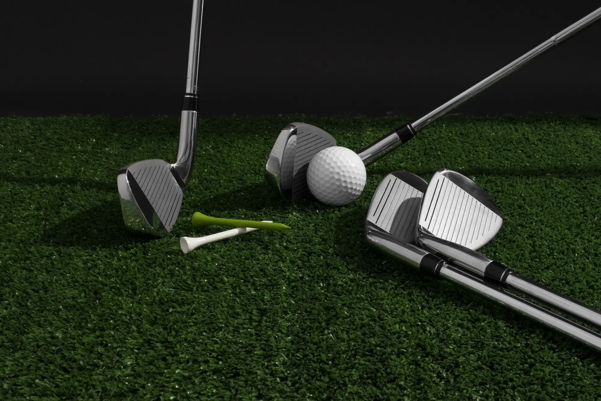 Vista del equipo deportivo de golf